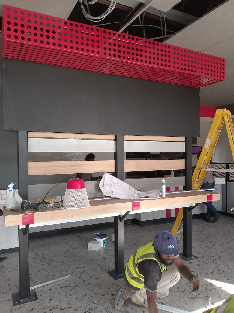 Feature screen installation in progress